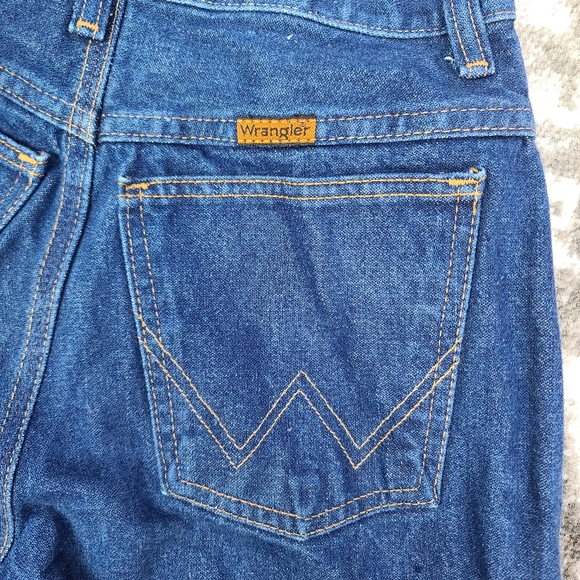 WRANGLER Vintage Retro 100% Cotton Made in the USA 9 Average High Rise Straight - Picture 5 of 12